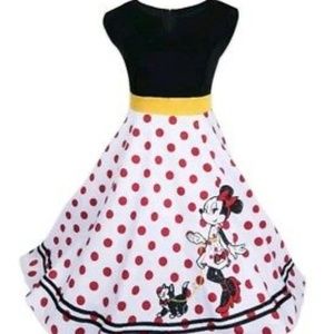 Disney Parks Minnie Mouse Figaro Rock Dots Dress